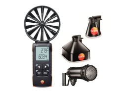 testo-417-kit-2-anemometro-de-palhetas-com-funis-de-medicao-e-retificador-de-fluxo